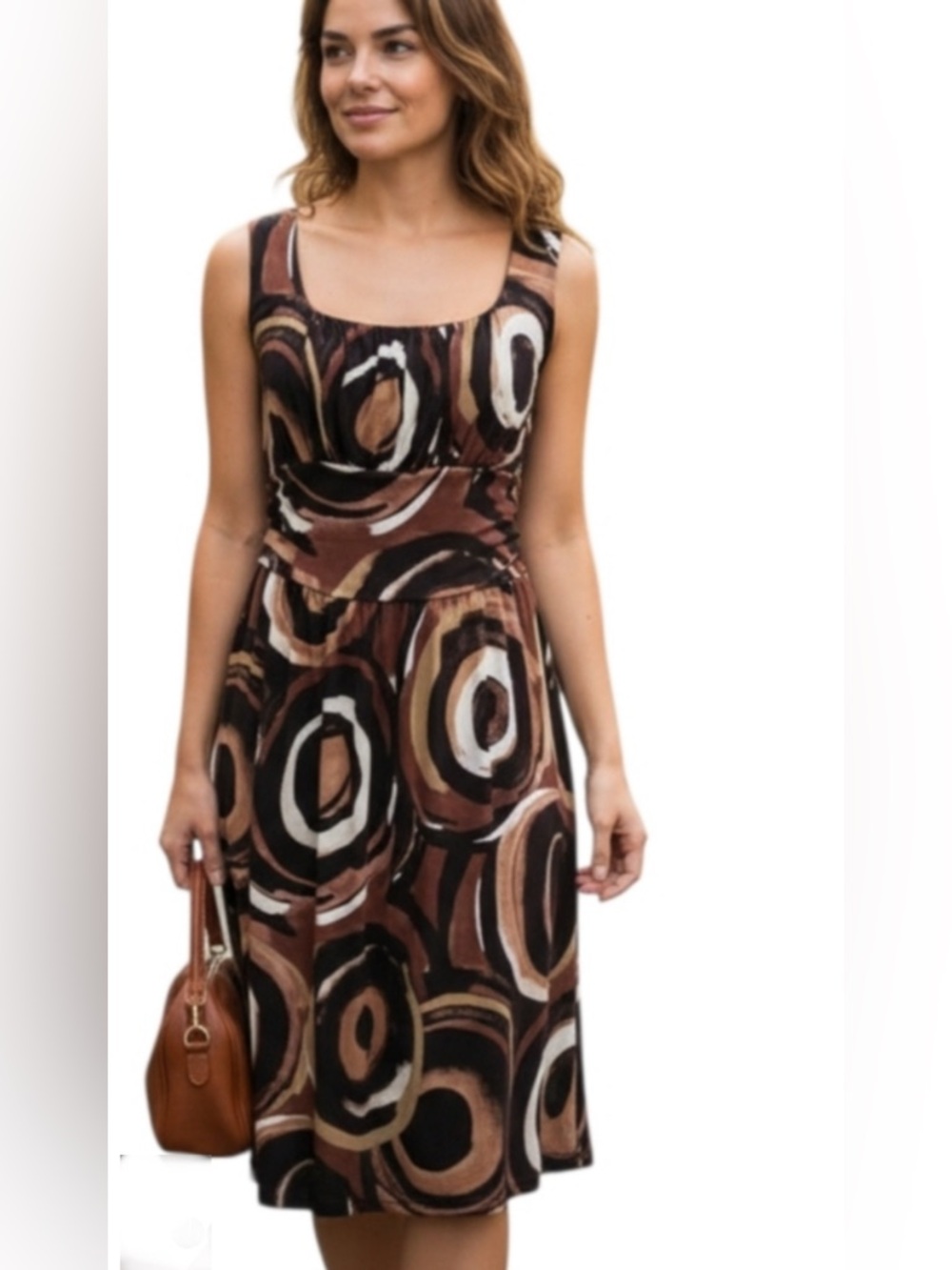 NWT AB STUDIO Printed Stretch Dress Size Medium